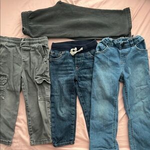 Blue and Gray Jeans Casual Bottoms